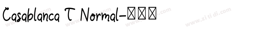 Casablanca T Normal字体转换